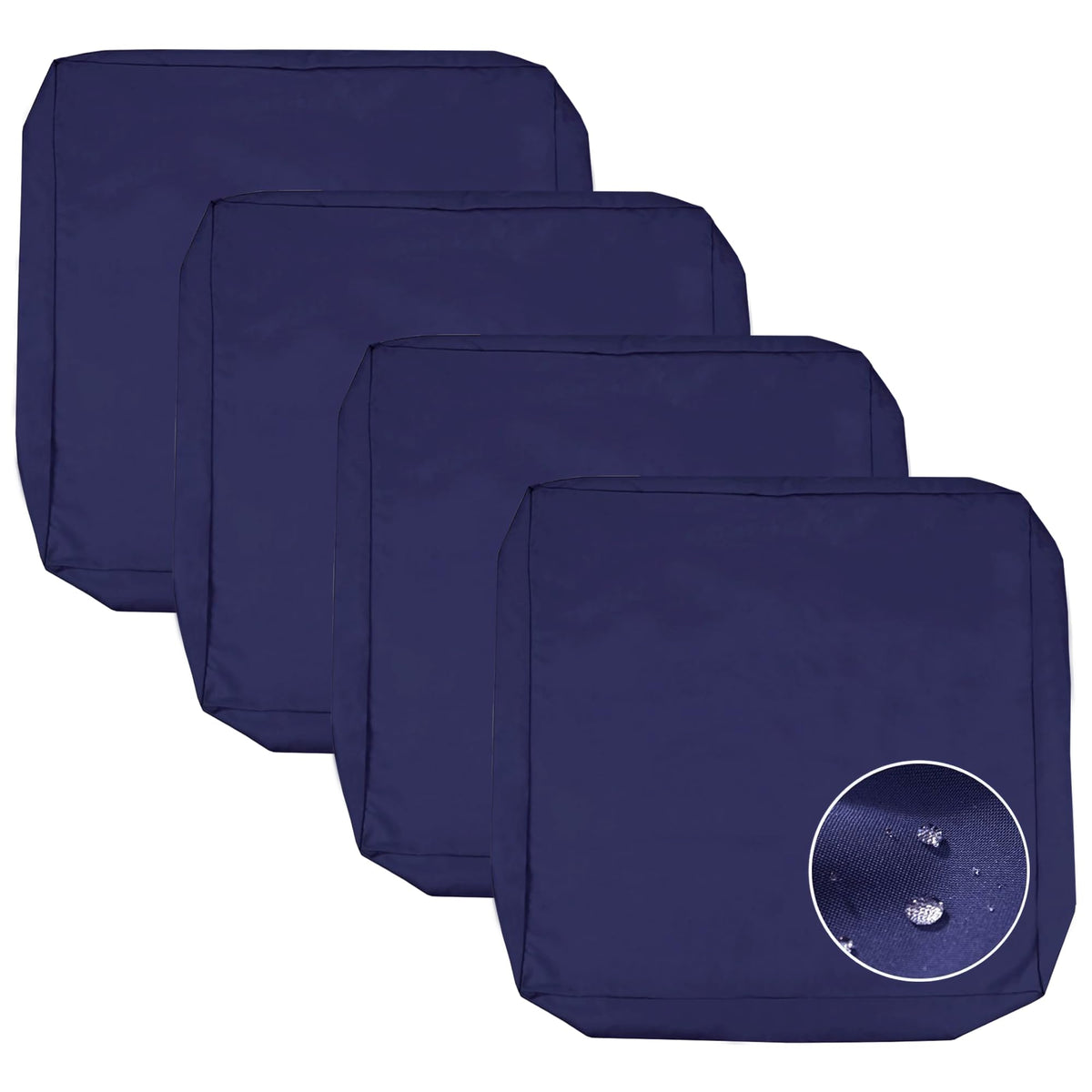 Sqodok Patio Cushion Cover 21x19 inch dark blue front view