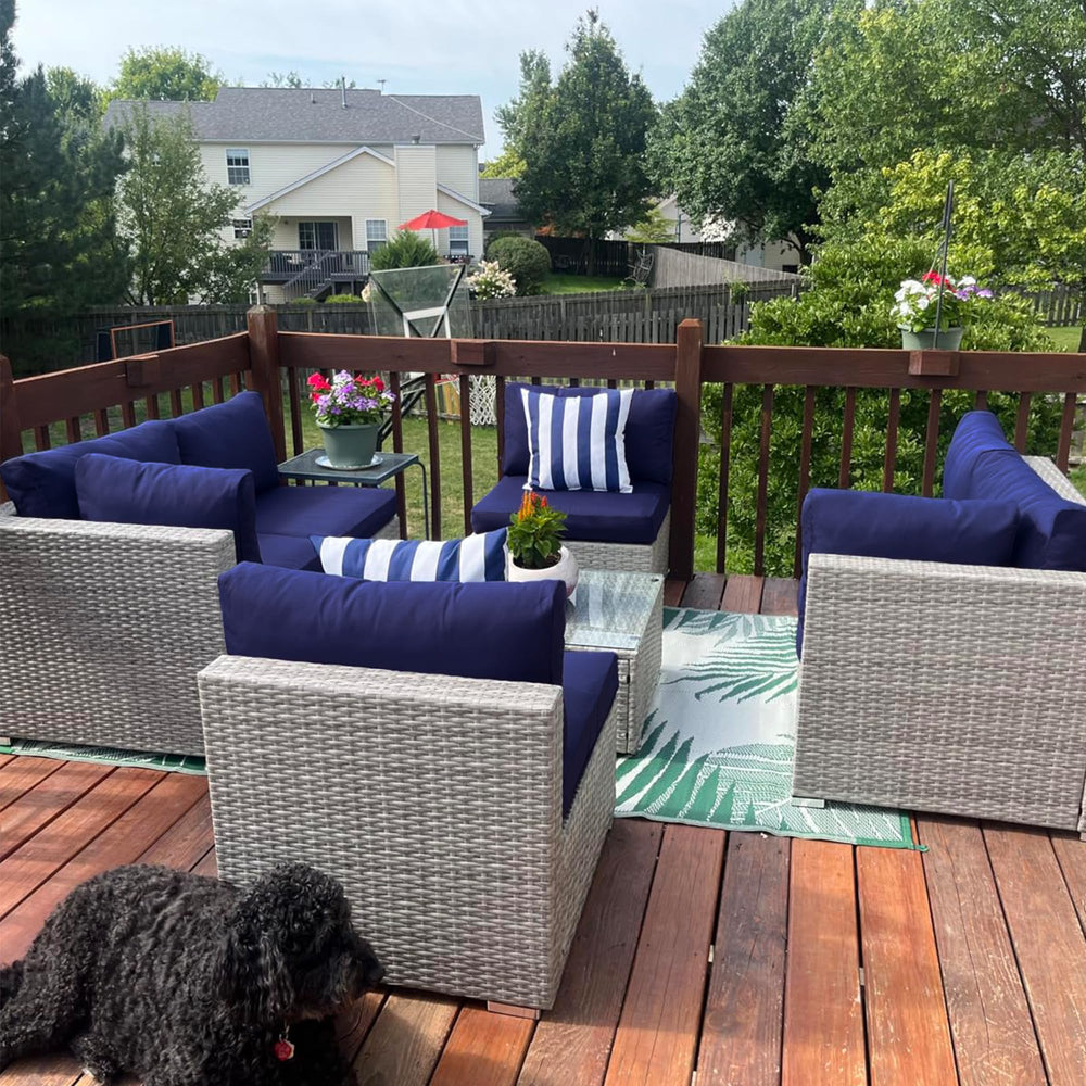 Sqodok Patio Cushion Cover dimensions 21x19 inch