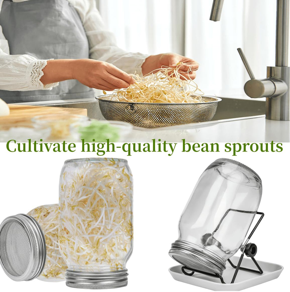 Square drip tray included in the Lulonpon Sprouting Kit