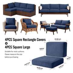 Square Large cushion cover from Vorshape on patio chair