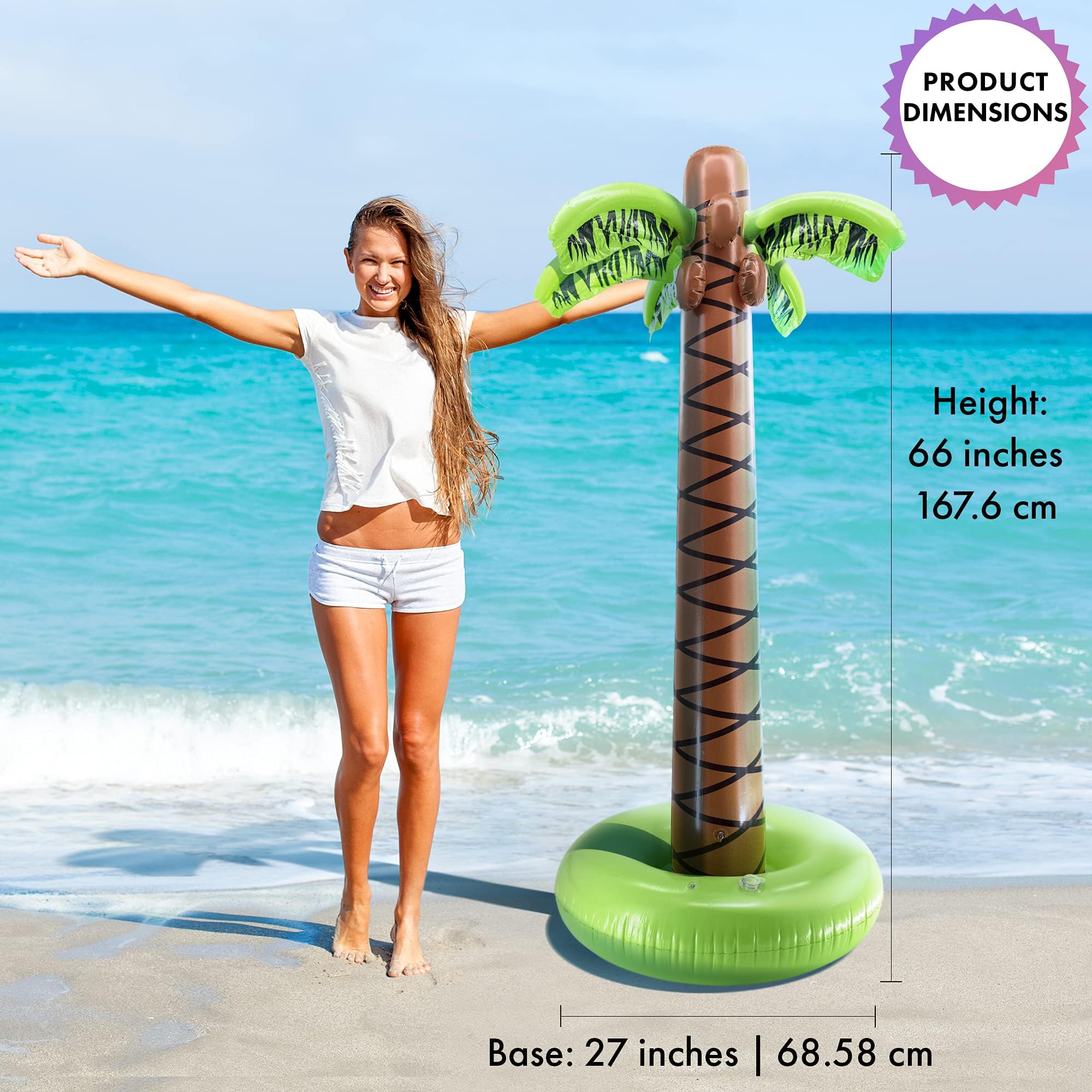Srenta Inflatable Palm Tree 6 ft tall side view
