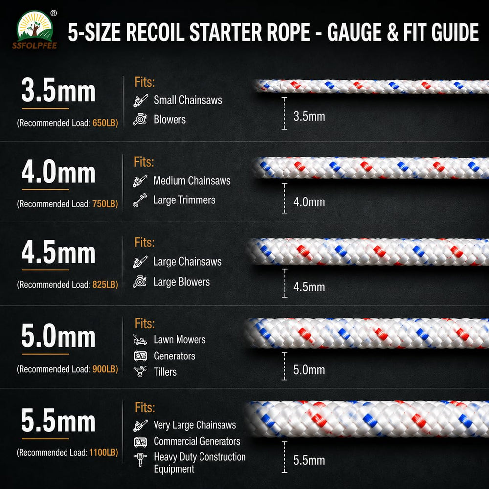 SSFOLPFEE 50ft Pull Cord Rope side view