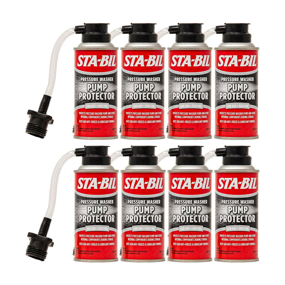 STA-BIL Pressure Washer Pump Protector 4 oz bottle front view