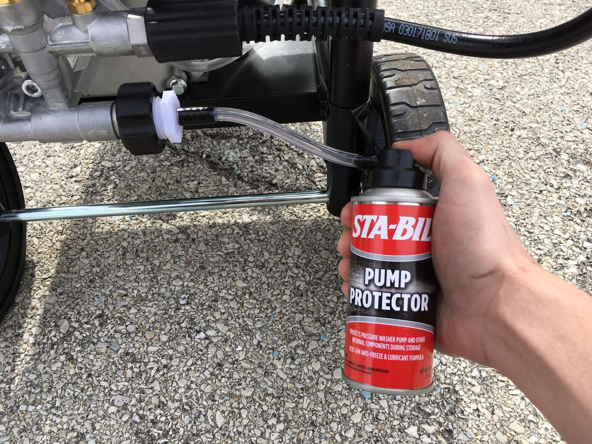 STA-BIL Pump Protector bottle with label details