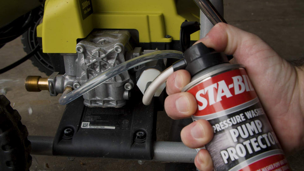 STA-BIL Pump Protector used on pressure washer