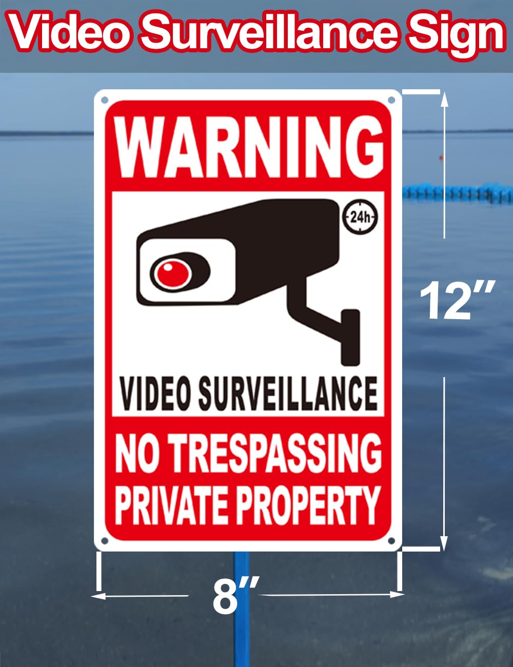 Stack of Giftape No Trespassing Signs in packaging