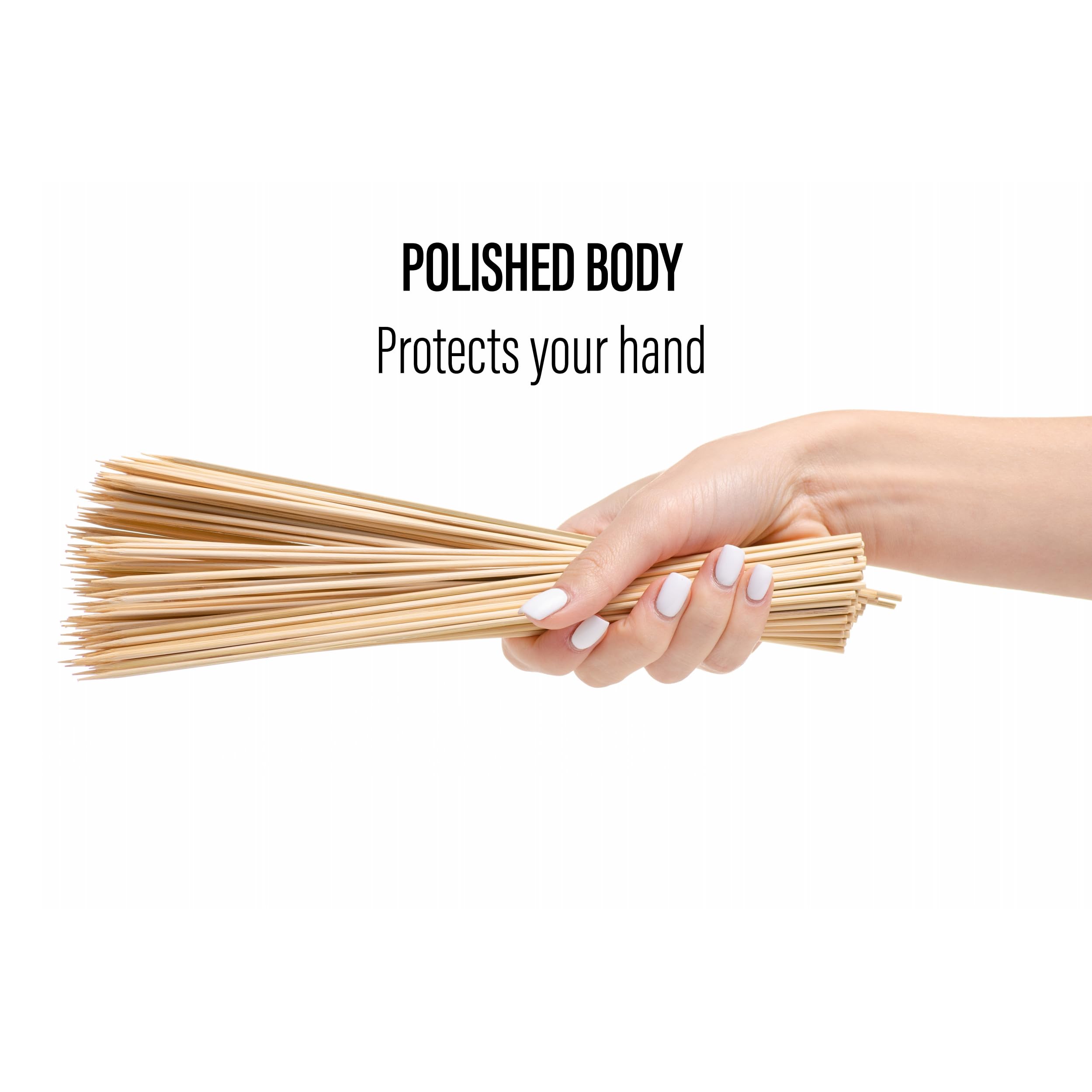 Stack of Sunnyam 12 inch bamboo skewers