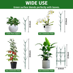 Stackable design of SHAOKAOLU plant support stakes