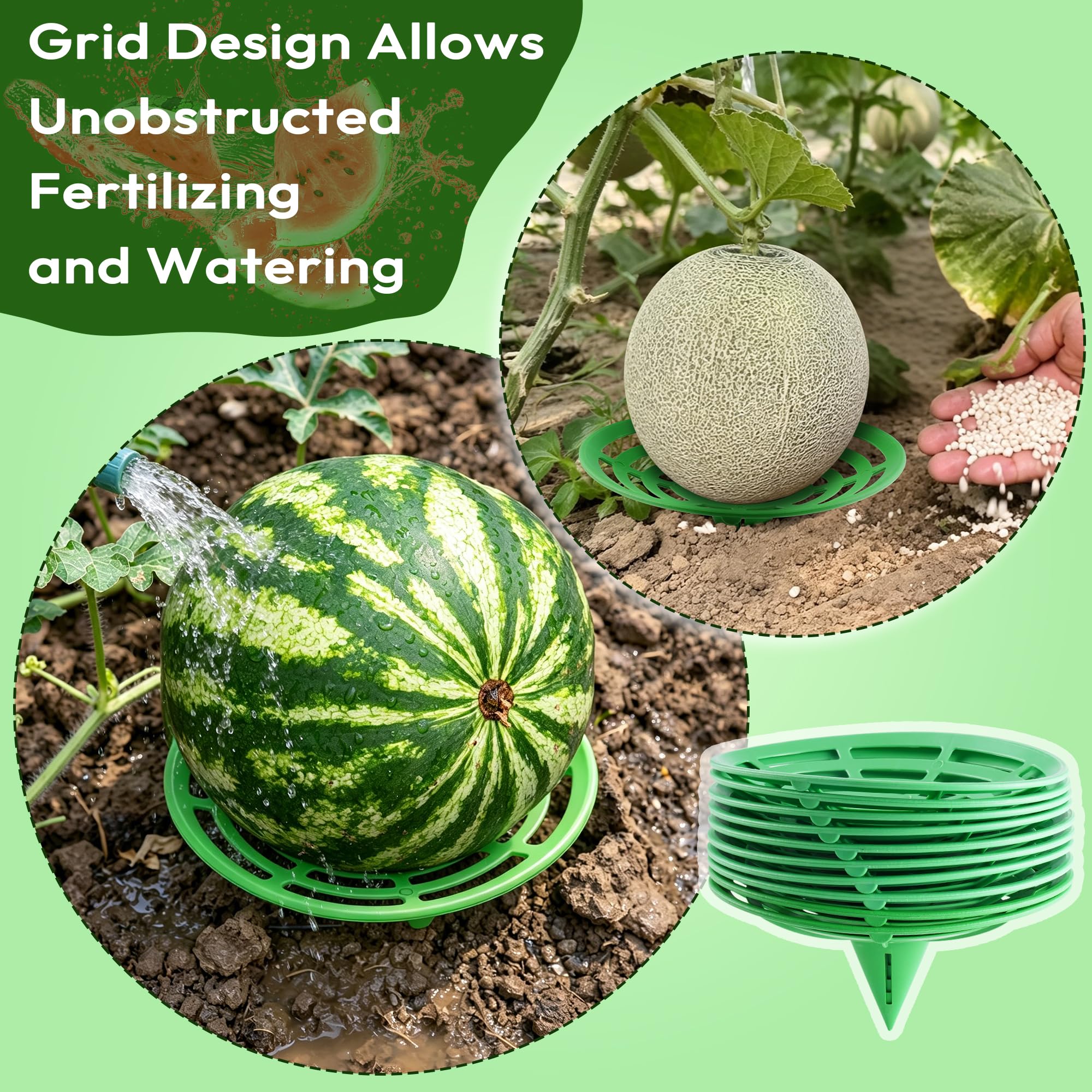 Stacked ATLIKE Melon Cradles for easy storage