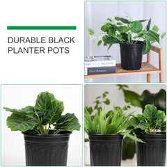 Stacked JERIA nursery pots demonstrating easy storage