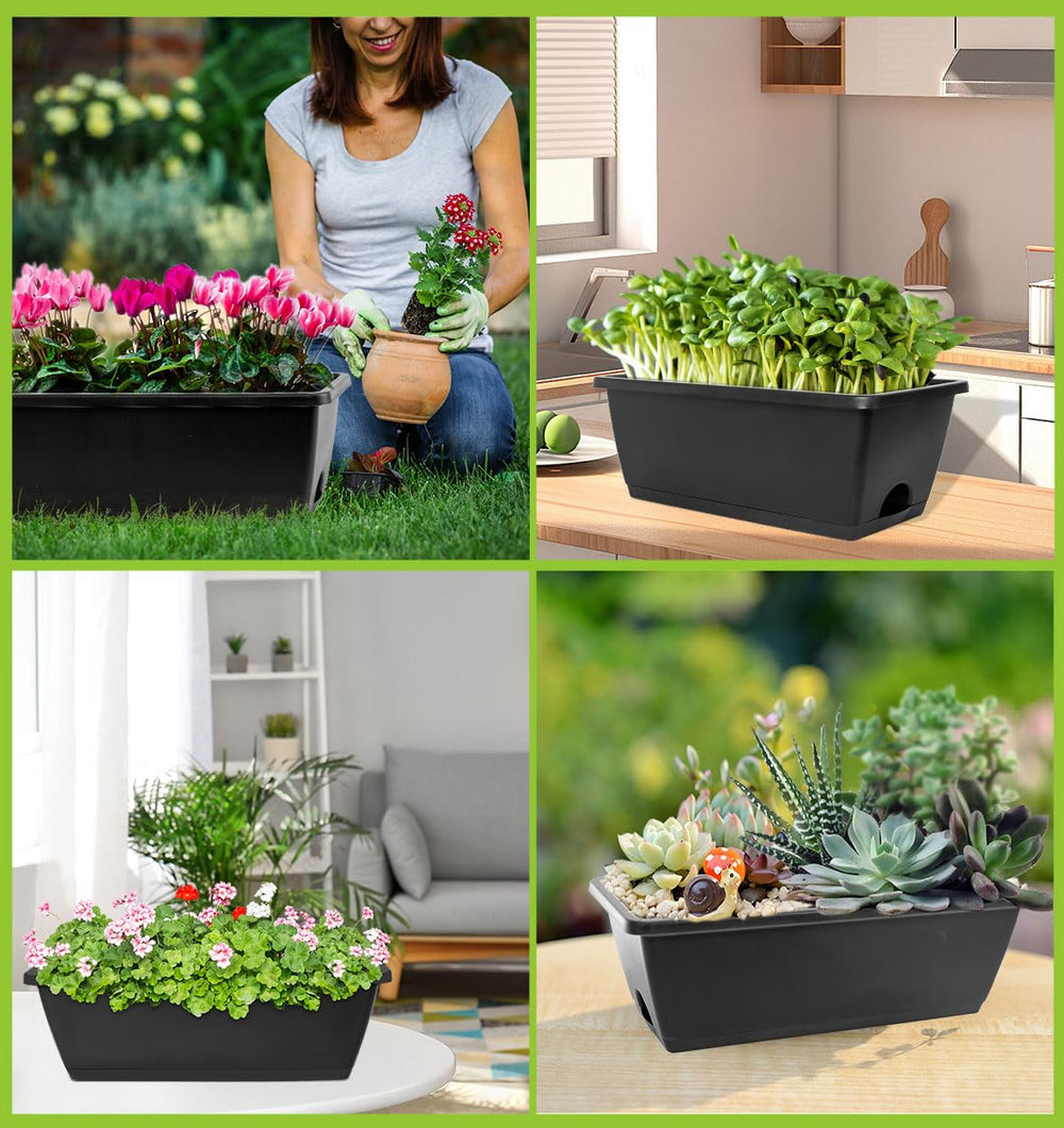 Stacked LOCONHA planters showcasing their size