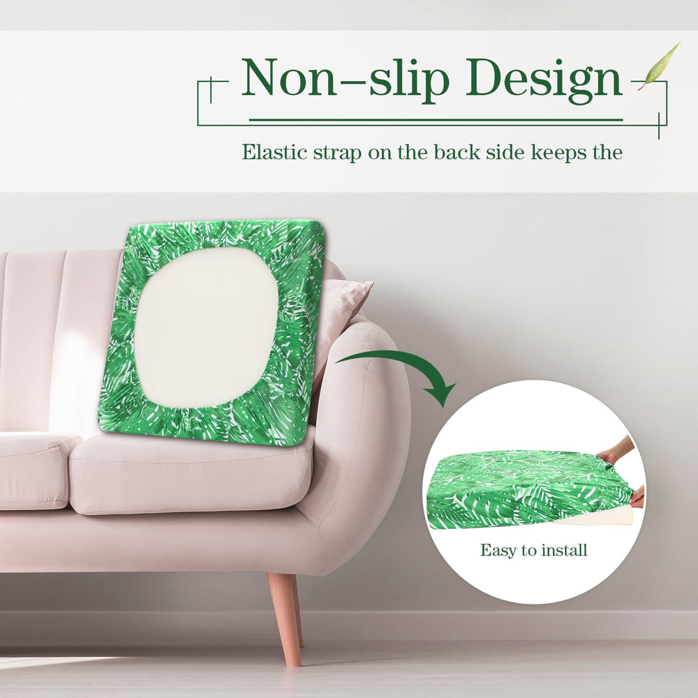 Stacked Newwiee cushion covers showing design details