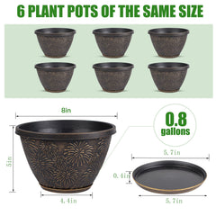 Stacked Nooulap plant pots showcasing the fireworks design