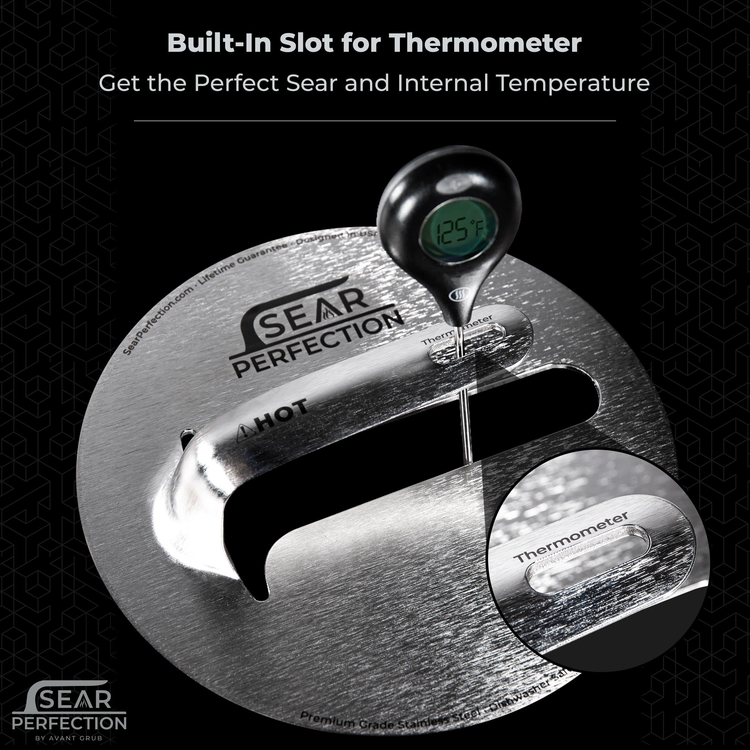 Stacked steak weights demonstrating versatility for grilling