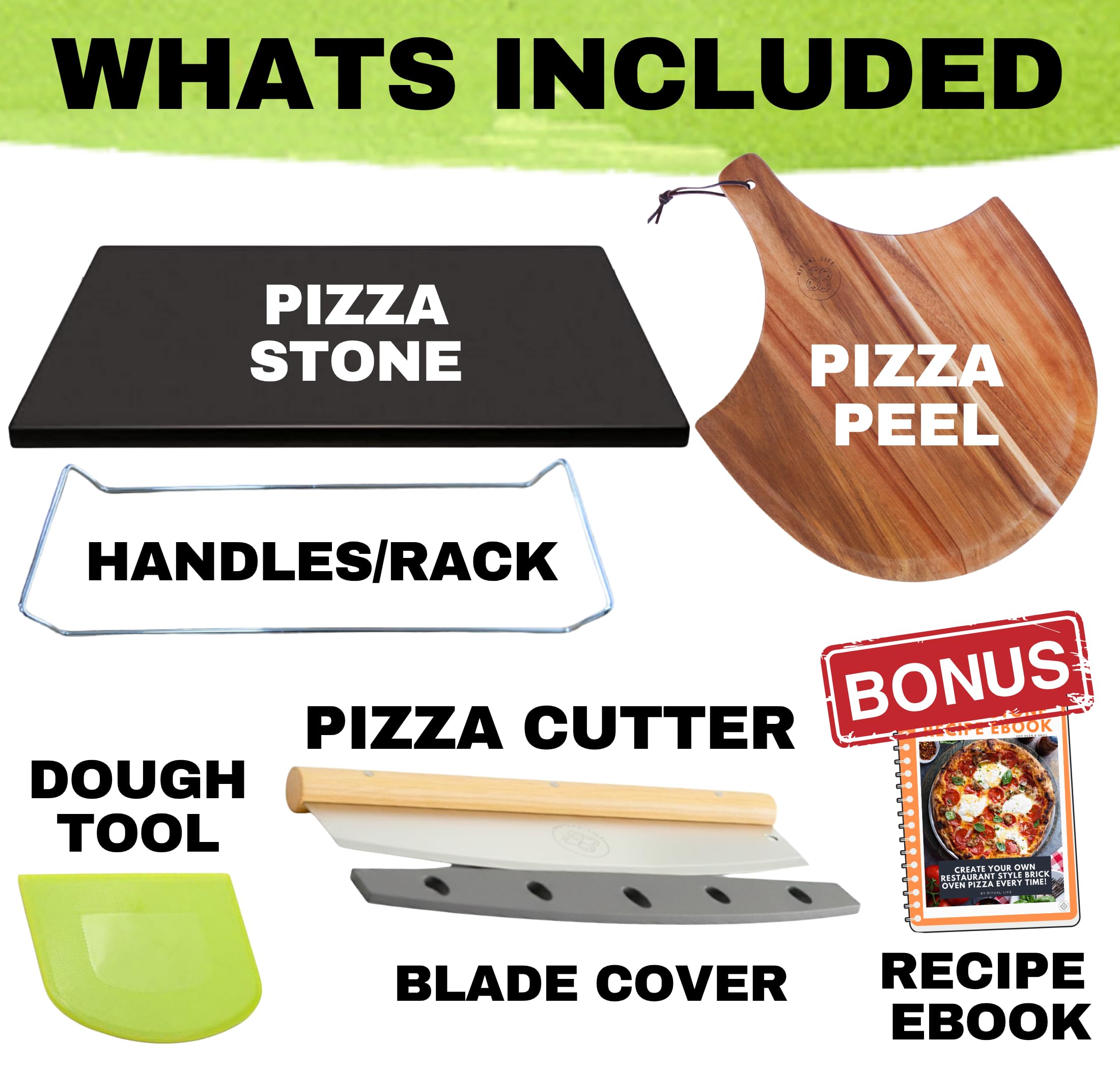 Stainless Steel Rocker Pizza Cutter with Blade Cover