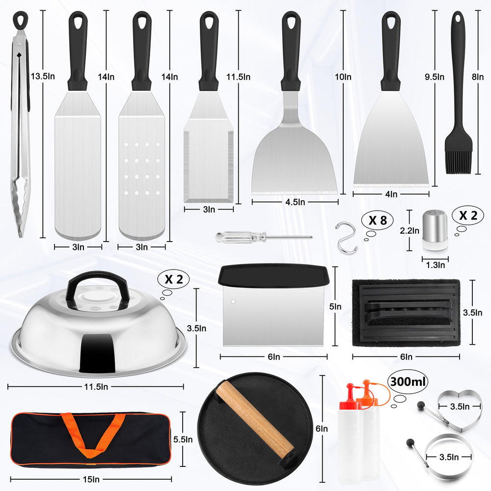 Stainless steel spatula from HaSteeL kit with heat-proof handle