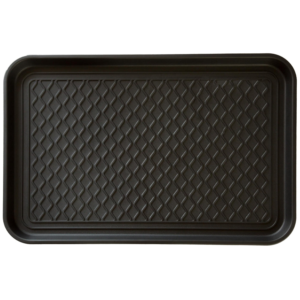Stalwart Boot Tray black model front view, versatile utility for indoor or outdoor use.