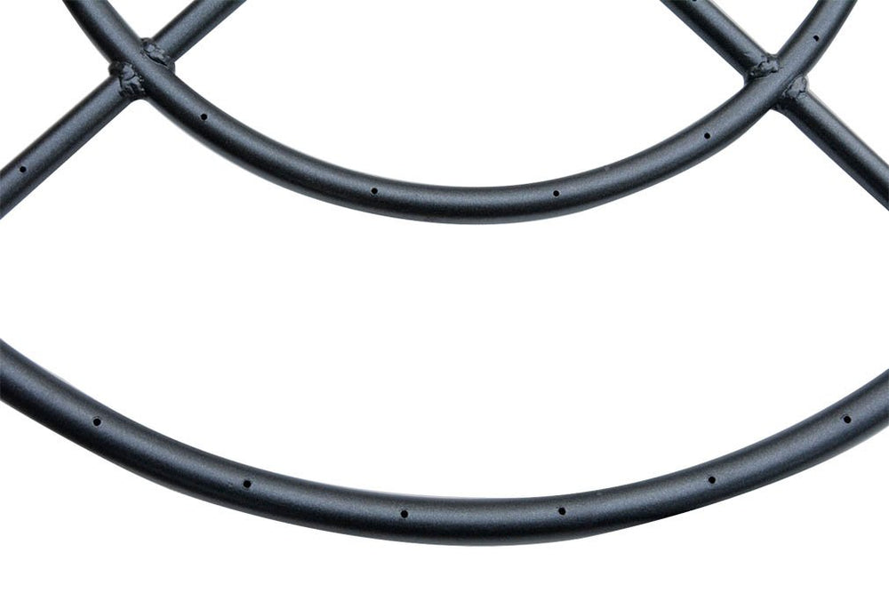 Stanbroil 30 Inch Round Fire Pit Burner Ring side view with inlet