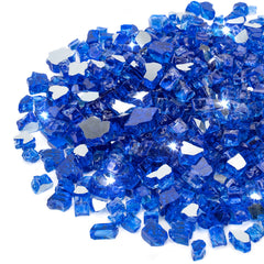 Stanbroil Cobalt Blue Reflective Fire Glass 10 lb bag front view