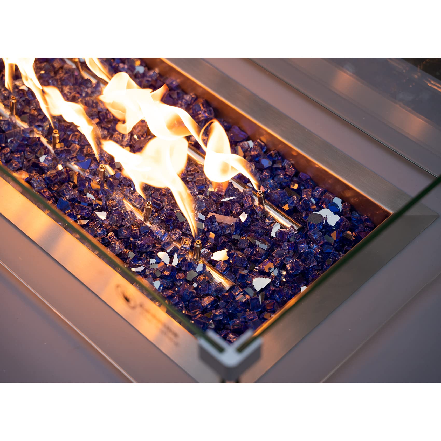 Stanbroil Fire Glass spread out on a surface