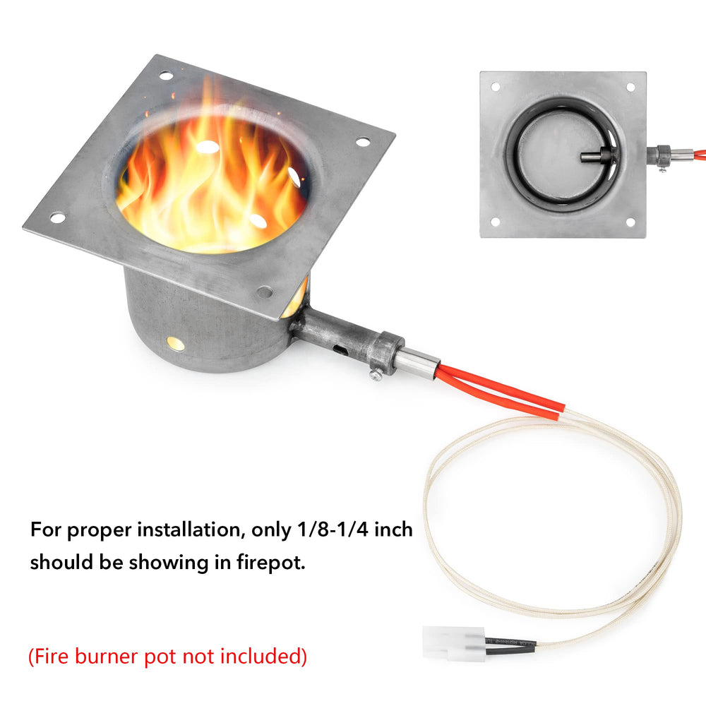 Stanbroil Grill Igniter replacement next to Traeger grill