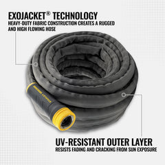 STANLEY FATMAX garden hose with anodized aluminum couplings