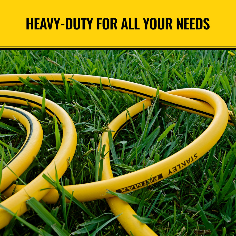 STANLEY FATMAX hose in use watering garden