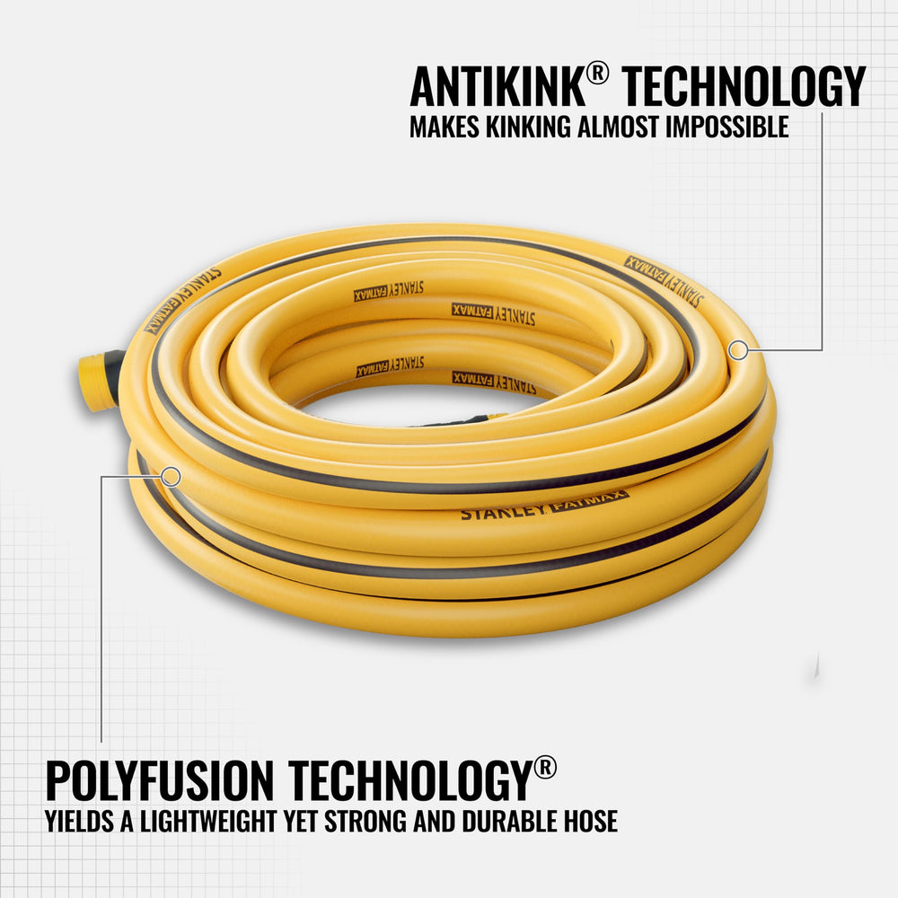 STANLEY FATMAX hose showing AntiKink technology