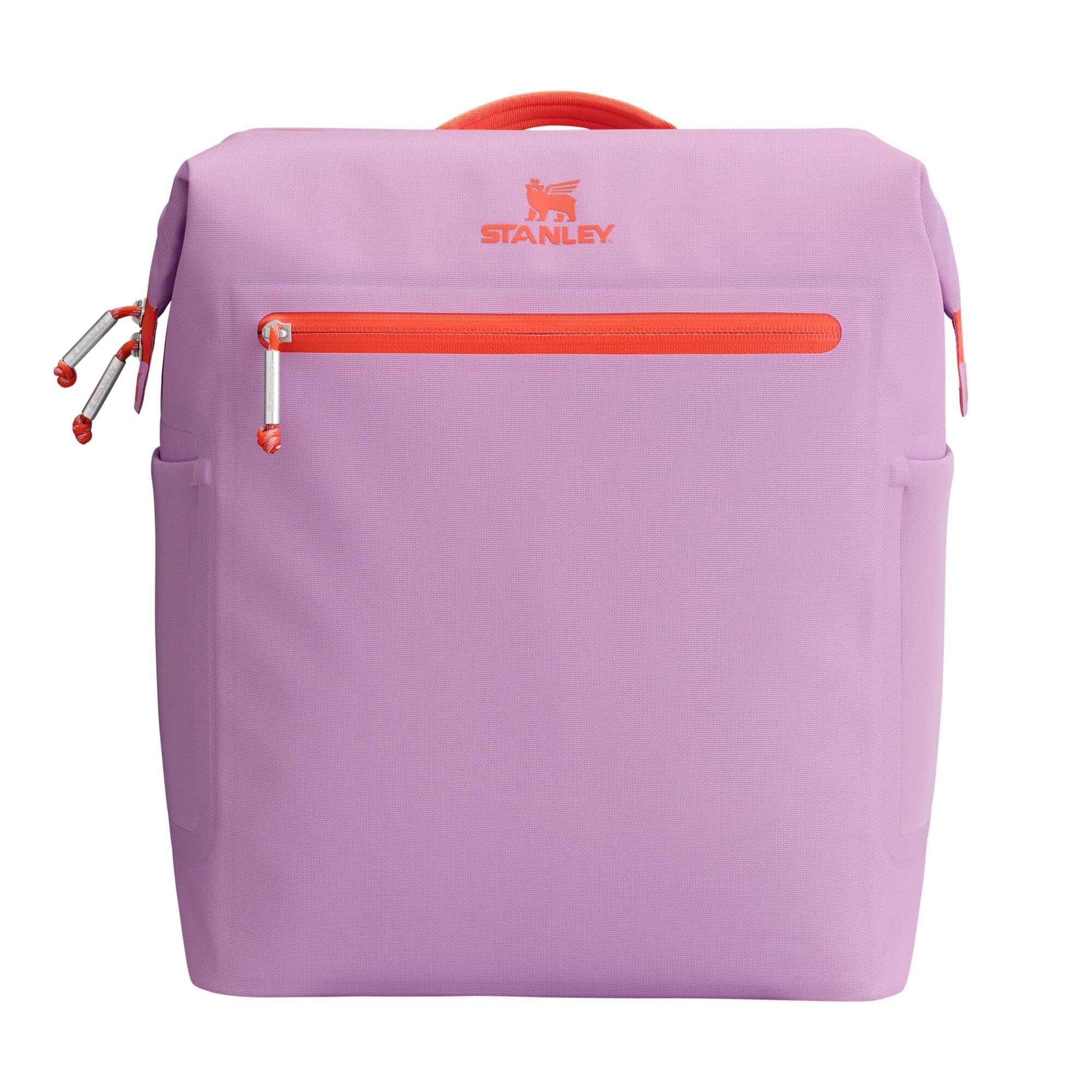 STANLEY Madeleine Soft Cooler Backpack front view in Lilac