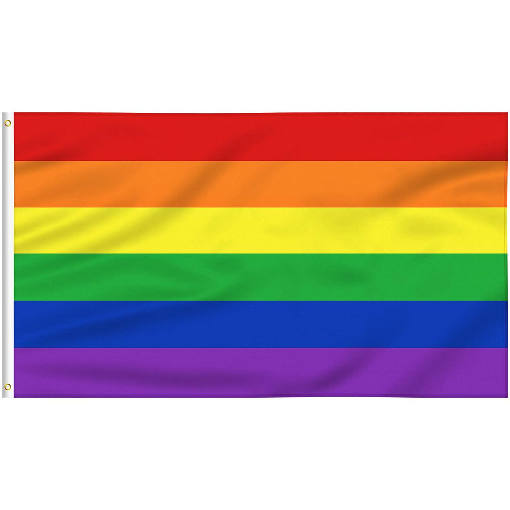 Staont Rainbow Flag 3x5ft front view with vivid colours