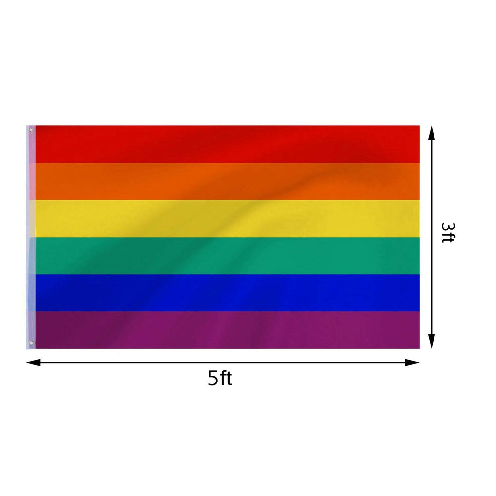 Staont Rainbow Flag 3x5ft with brass grommets