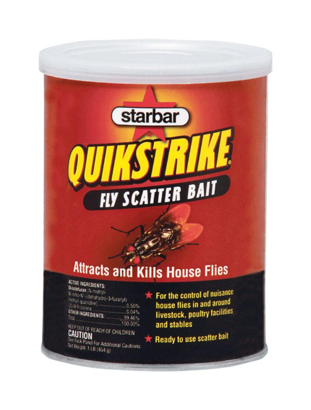 Starbar Quikstrike Fly Bait 1 lb displayed on a table