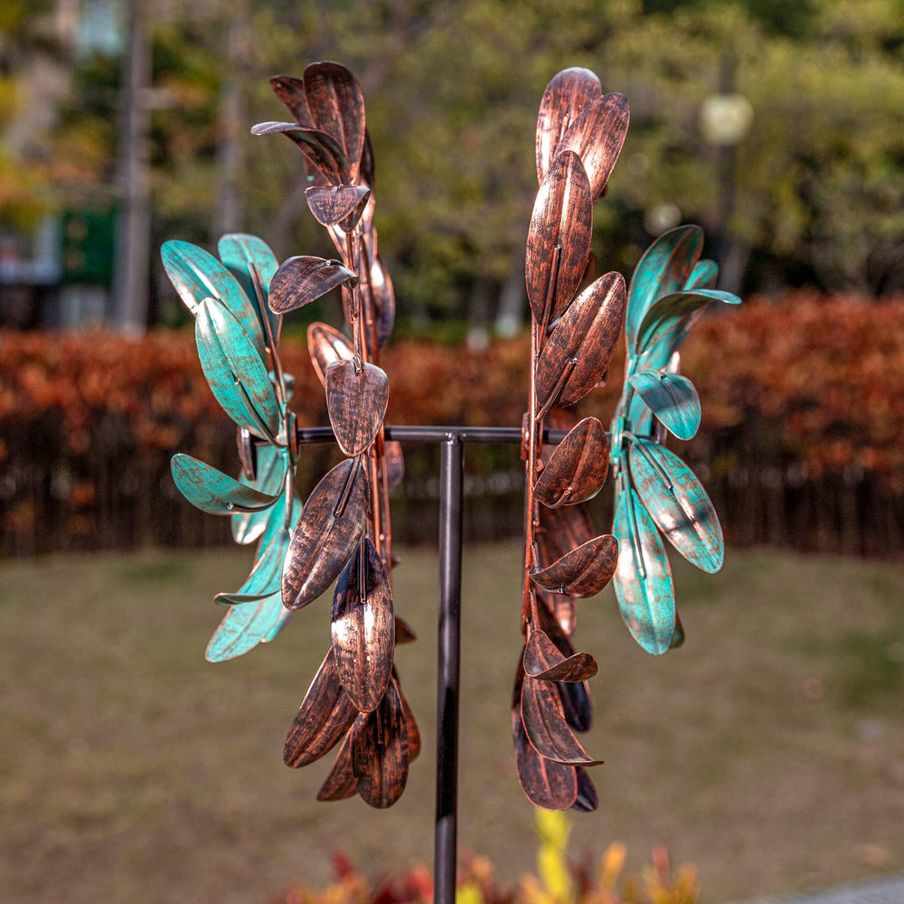 Stargarden wind spinner with a beautiful sunset backdrop