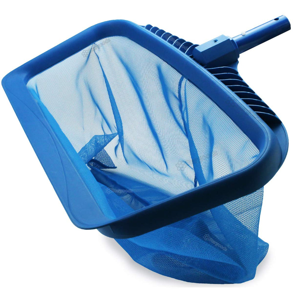 Stargoods 20-inch pool skimmer net front view, blue