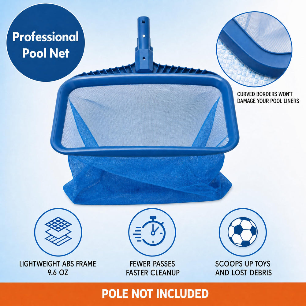 Stargoods 20-inch pool skimmer net with debris collected