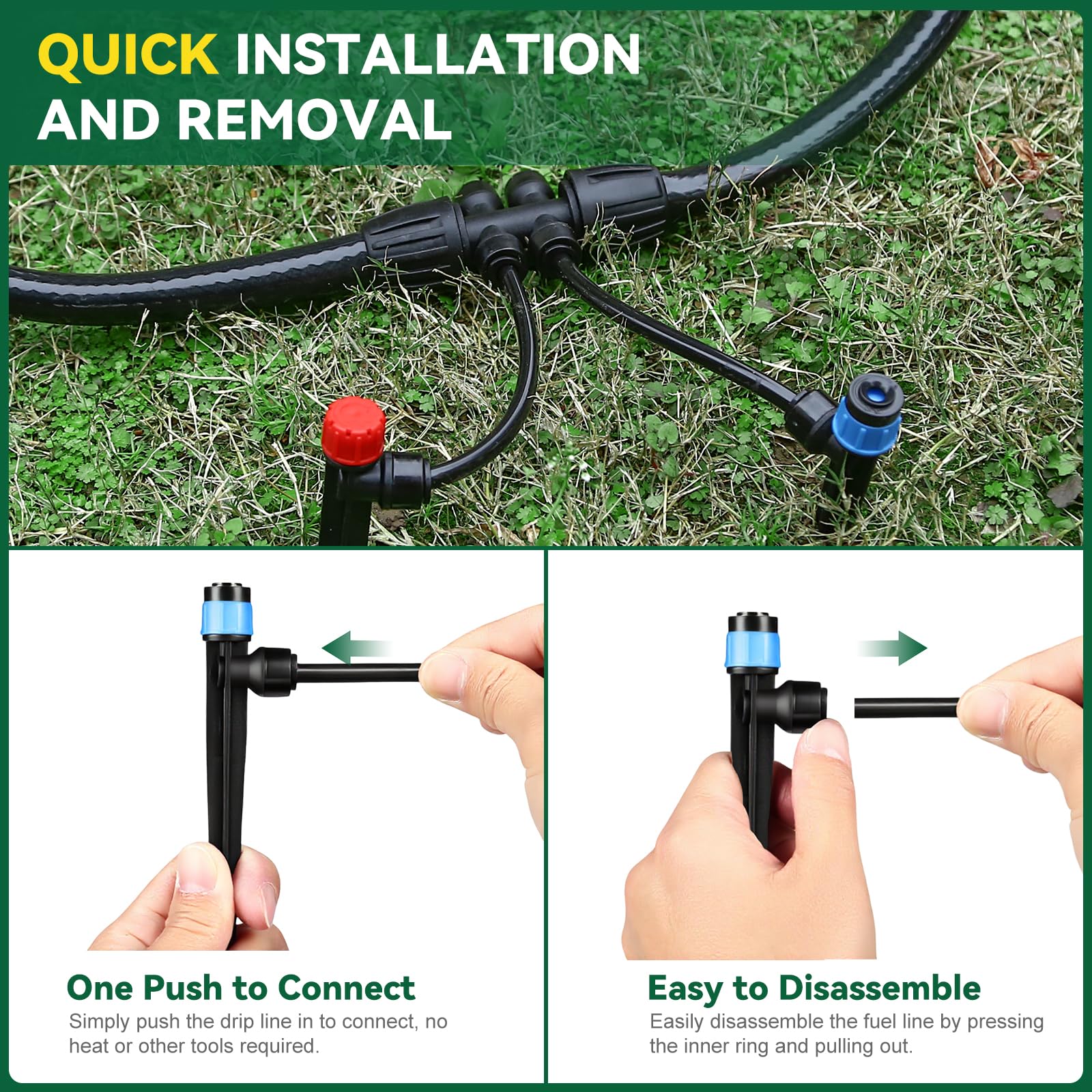 STARREY Drip Irrigation System in a lush garden