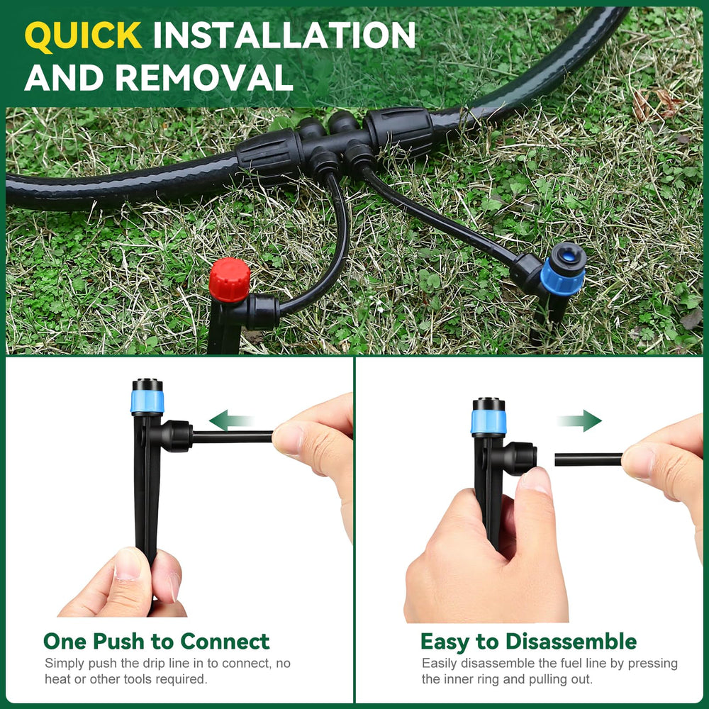 STARREY Drip Irrigation System in a lush garden