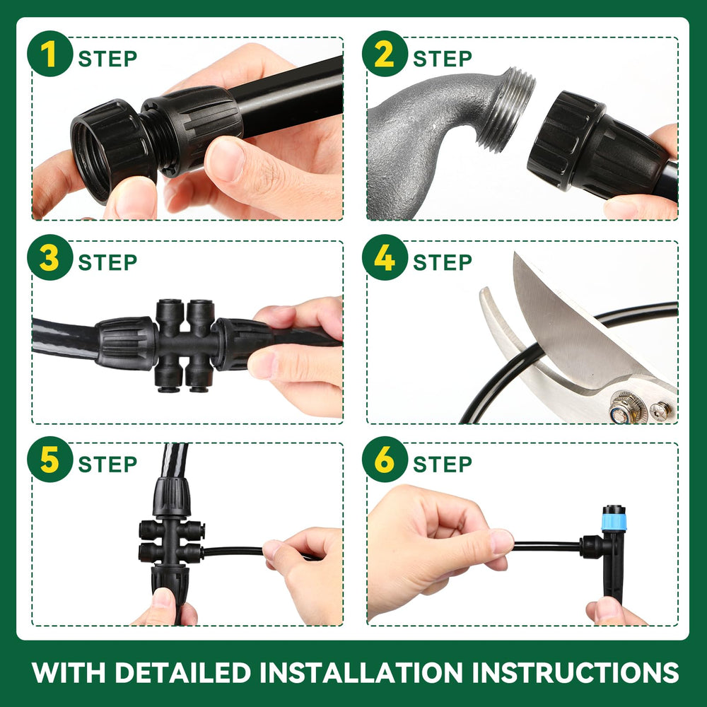 STARREY Drip Irrigation System with water flow demonstration