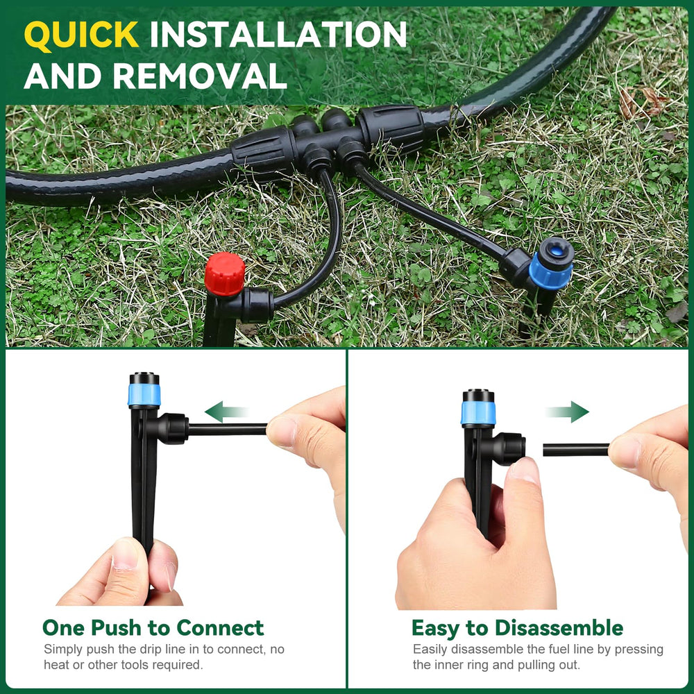 STARREY irrigation tubing layout in garden