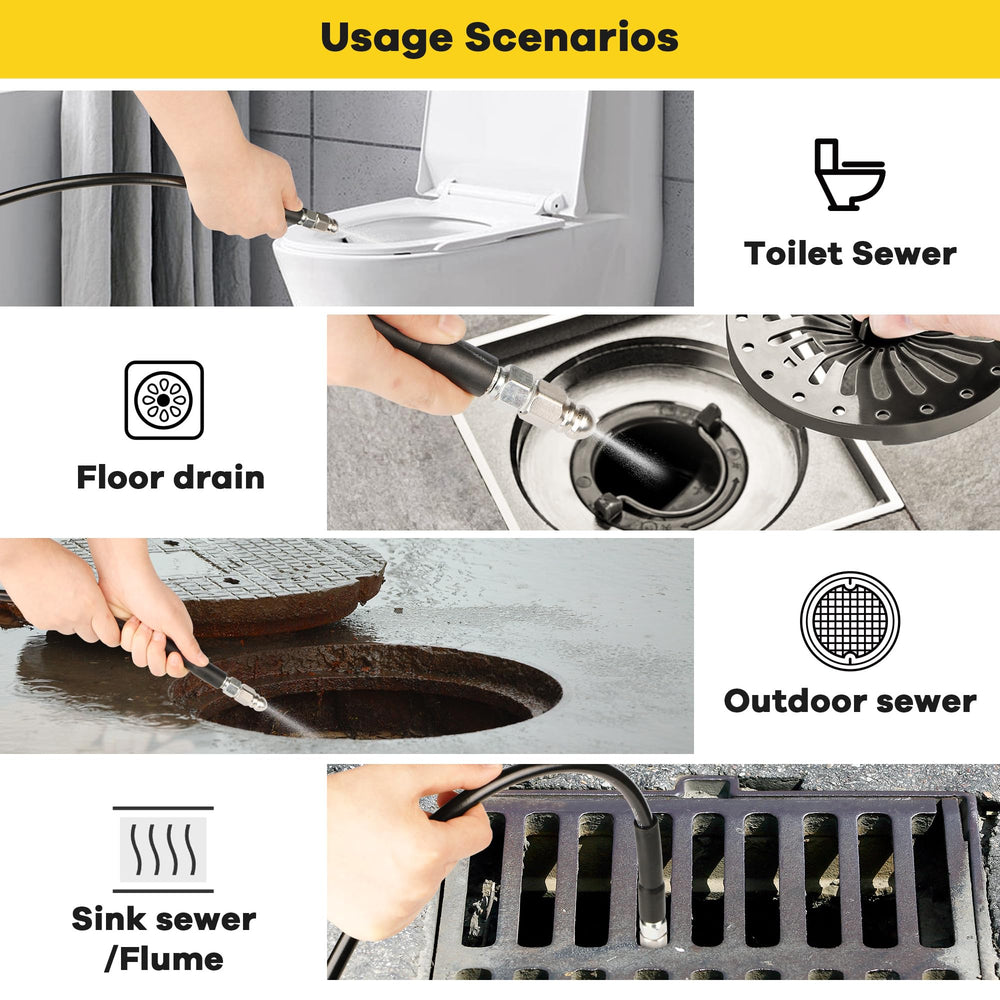 STARREY Sewer Jetter Kit packaging and contents