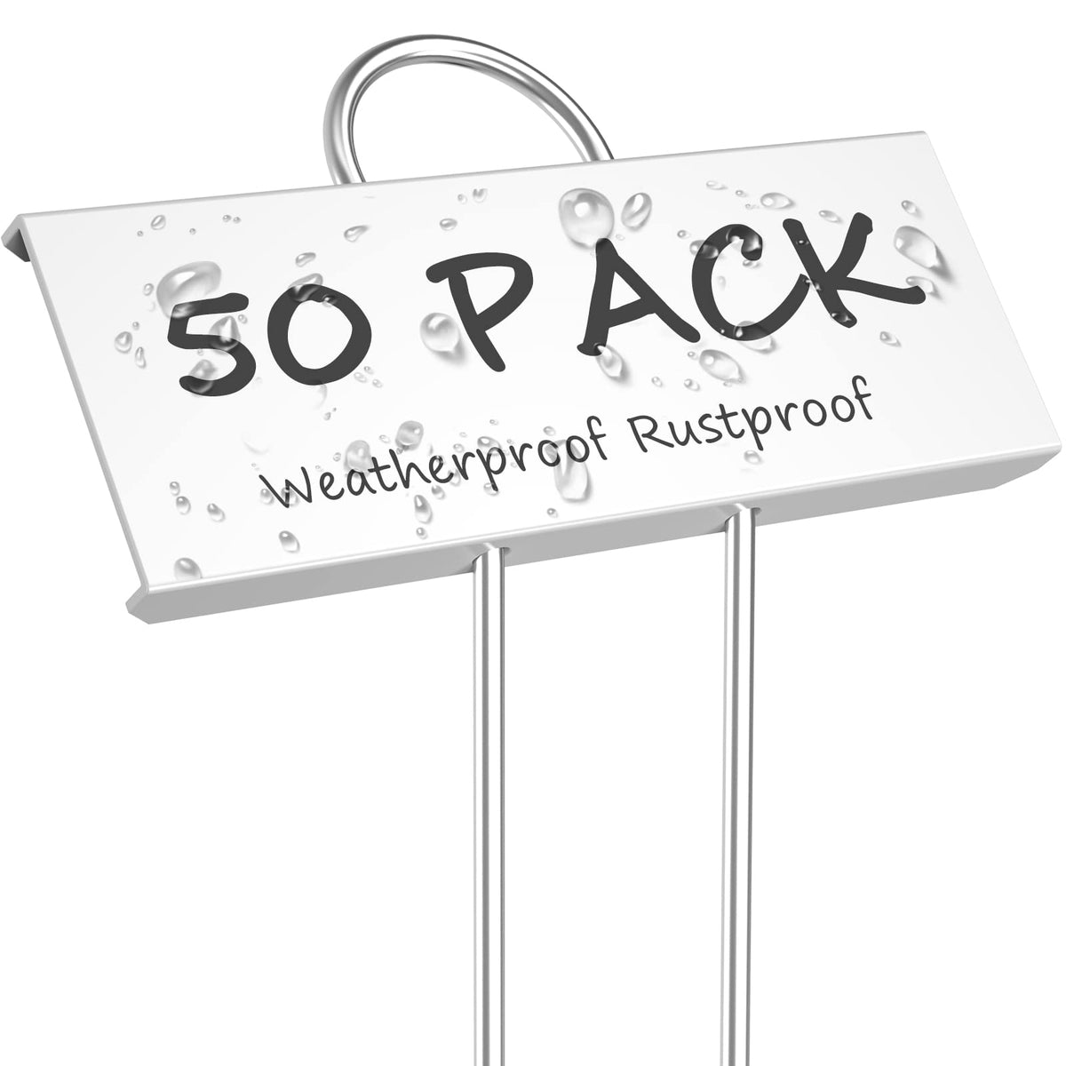 STARTOSTAR 50-Pack Metal Plant Labels, 10.6 inch height