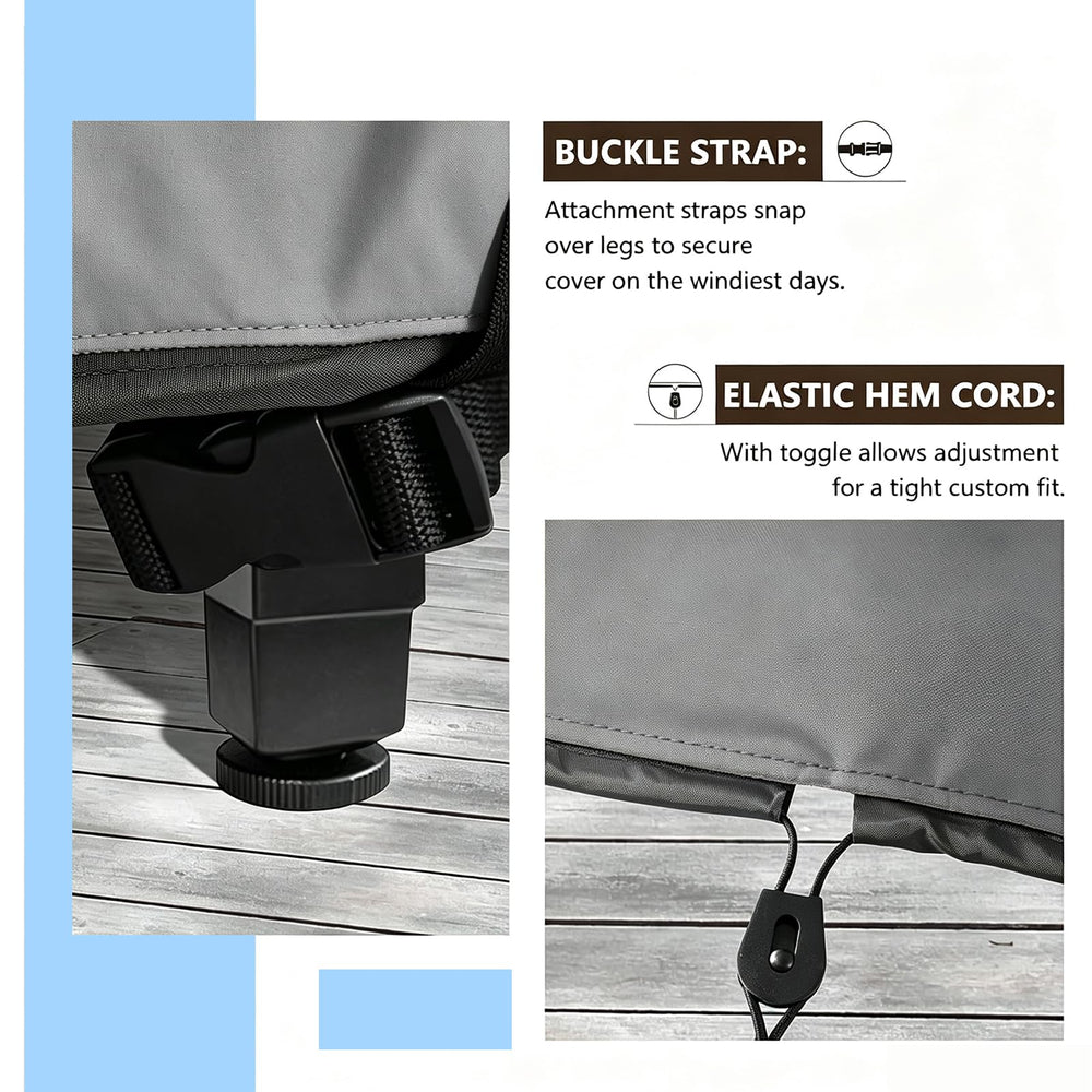 STARTWO grey patio cover storage bag