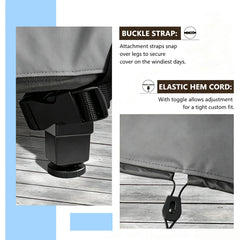 STARTWO grey patio cover storage bag
