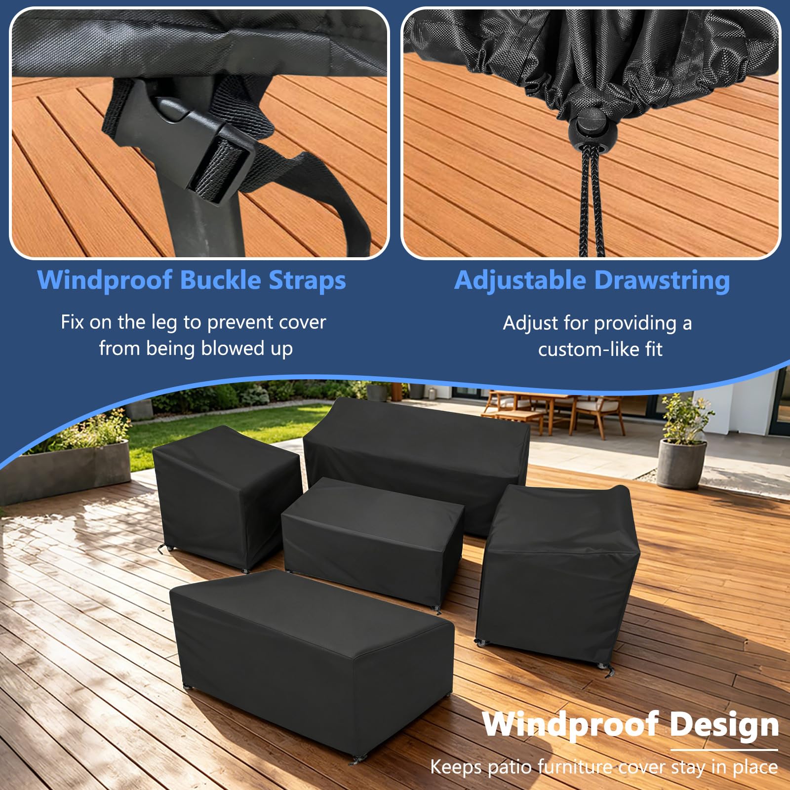 STARTWO loveseat cover from the patio furniture cover set