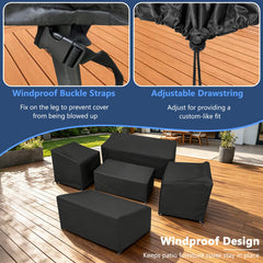 STARTWO loveseat cover from the patio furniture cover set