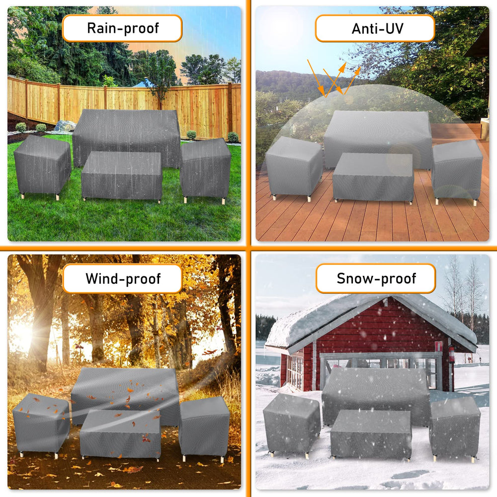 STARTWO outdoor furniture covers showing windproof buckle straps