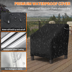 STARTWO patio chair cover with air vents