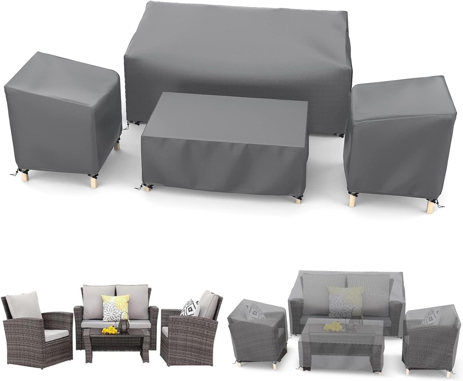 STARTWO patio furniture covers packaging view