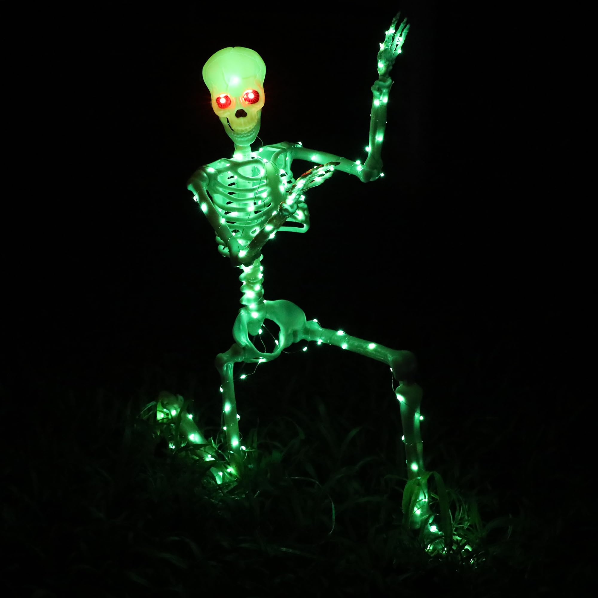 Starweeks skeleton partially assembled with hanging rings visible