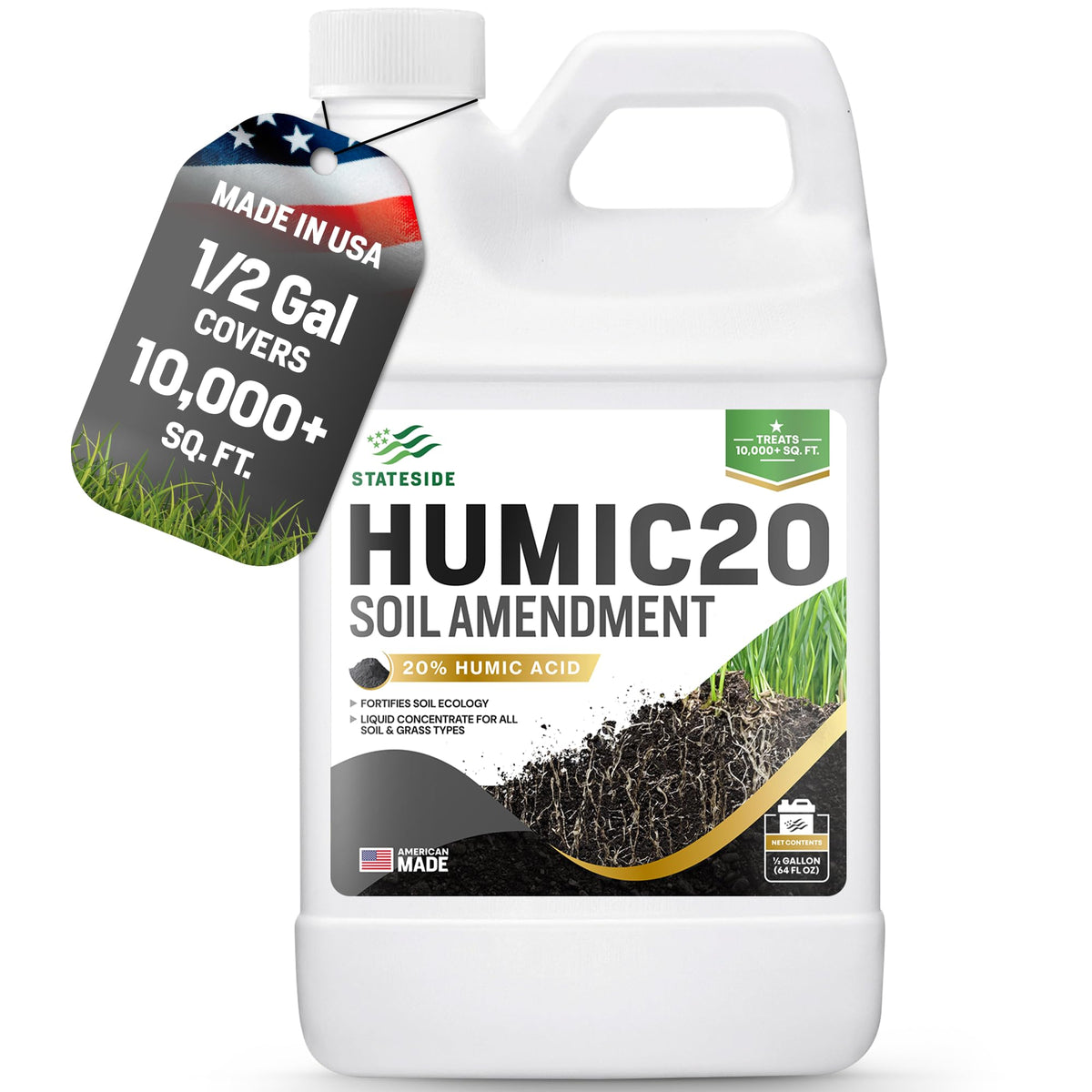 Stateside 64oz Humic Acid Soil Conditioner front view